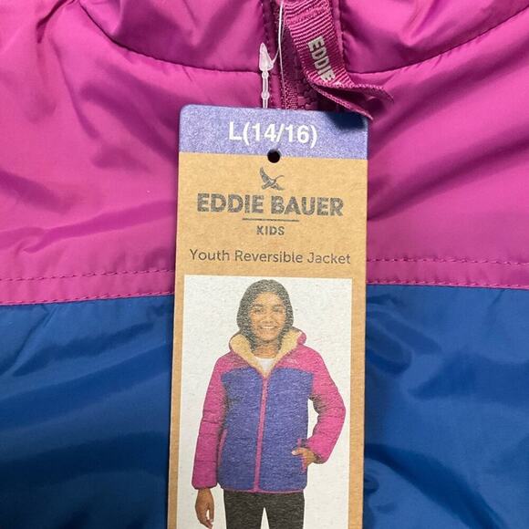Eddie Bauer Girl's Jacket Reversible Size Large NWT - Picture 7 of 11